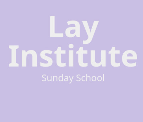 Sunday School Lay Institute DVD